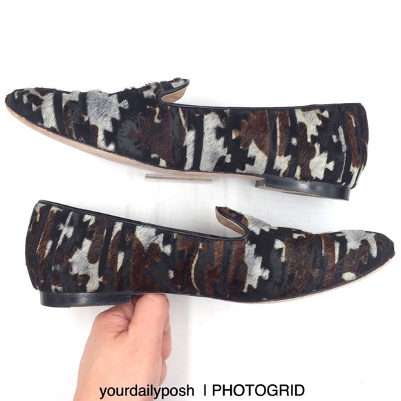 Calf hair Cole Haan women’s multicolor Deacon slip-on loafers flats US 7.5 - Picture 3 of 13